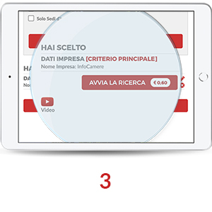 Nella homepage di Telemaco clicca sull’icona “IMPRESE” e inserisci il Codice Fiscale o la Partita IVA. Poi avvia la ricerca.